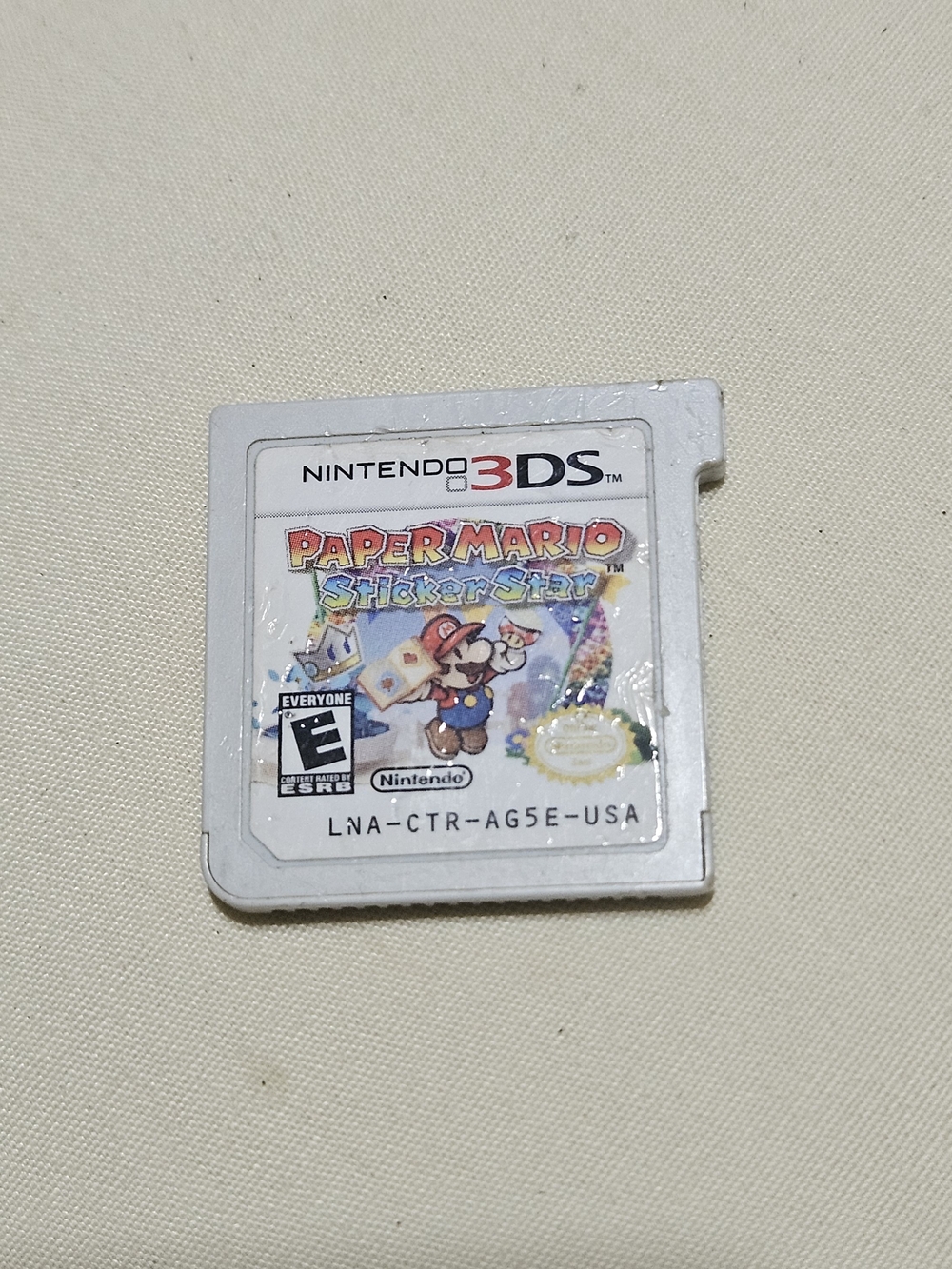 Nintendo 3DS Paper Mario Sticker Star Cartridge - White